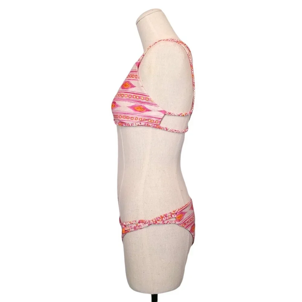 Frankies Bikinis Kaia Set Sherbet Pink Sz Large
